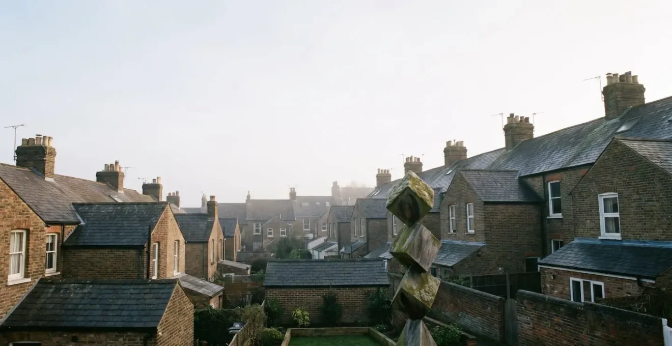 Editorial composition showing financial growth strategy in UK property investment context