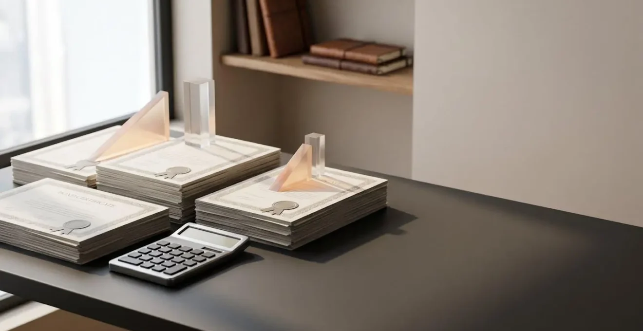 Professional investment strategy scene showing financial planning with bond income documentation