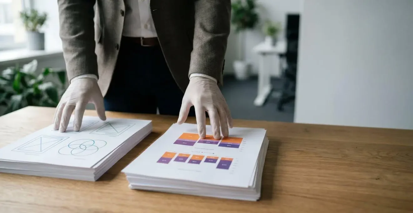 Professional investor weighing strategic portfolio allocation decisions between innovative and traditional investment approaches