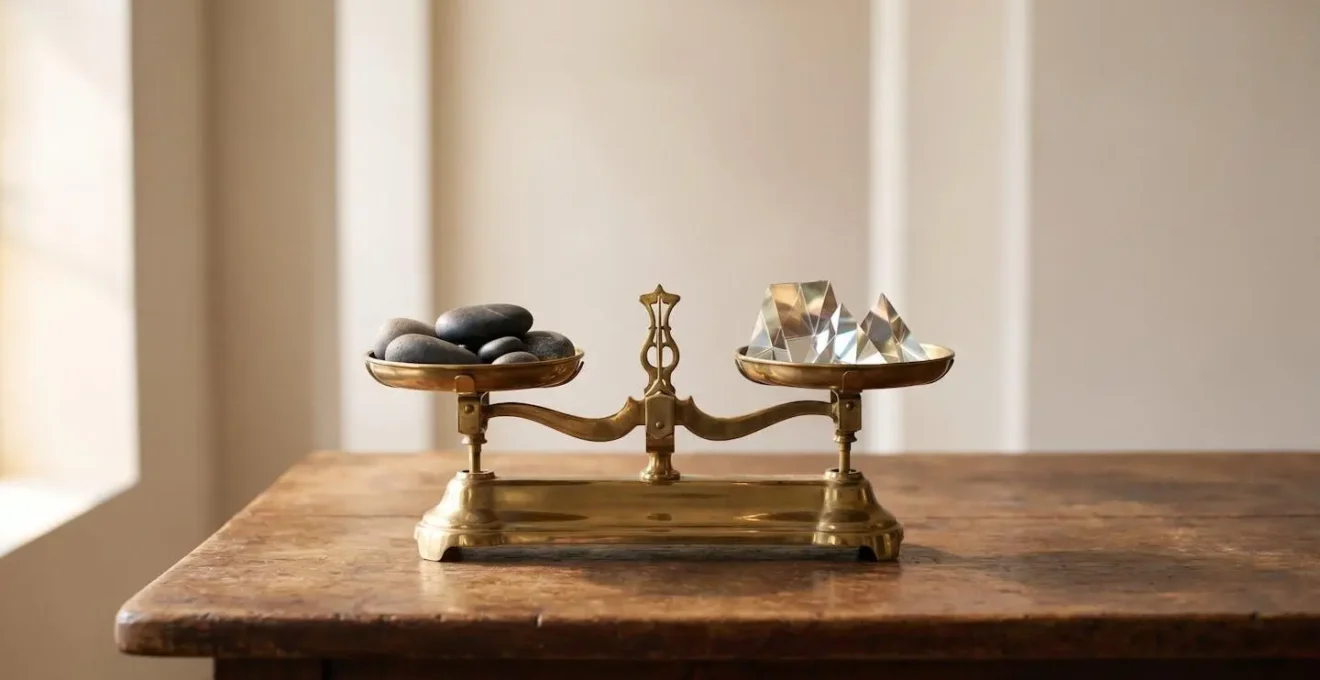 Professional editorial photograph showing abstract representation of trust and value in wealth management